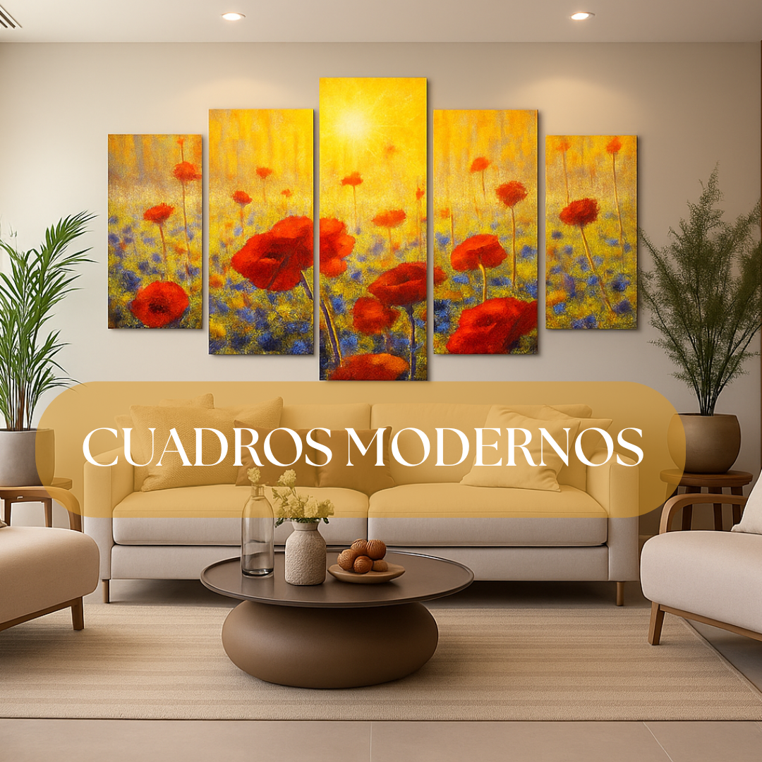 CUADROS MODERNOS 5 PIEZAS