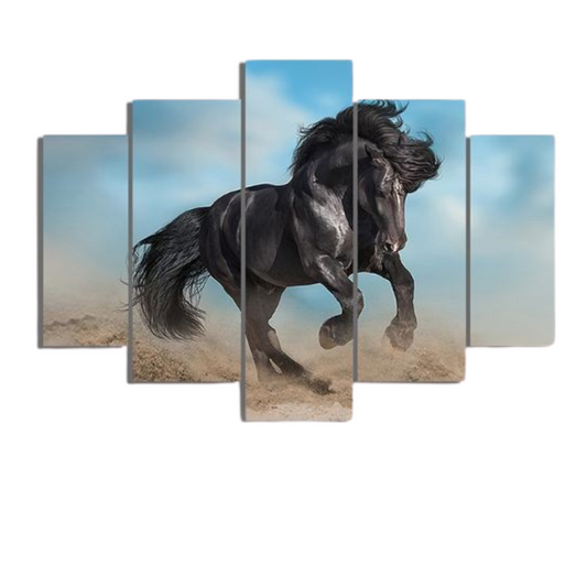 CABALLO EN MOVIMIENTO- SET DE 5 PIEZAS