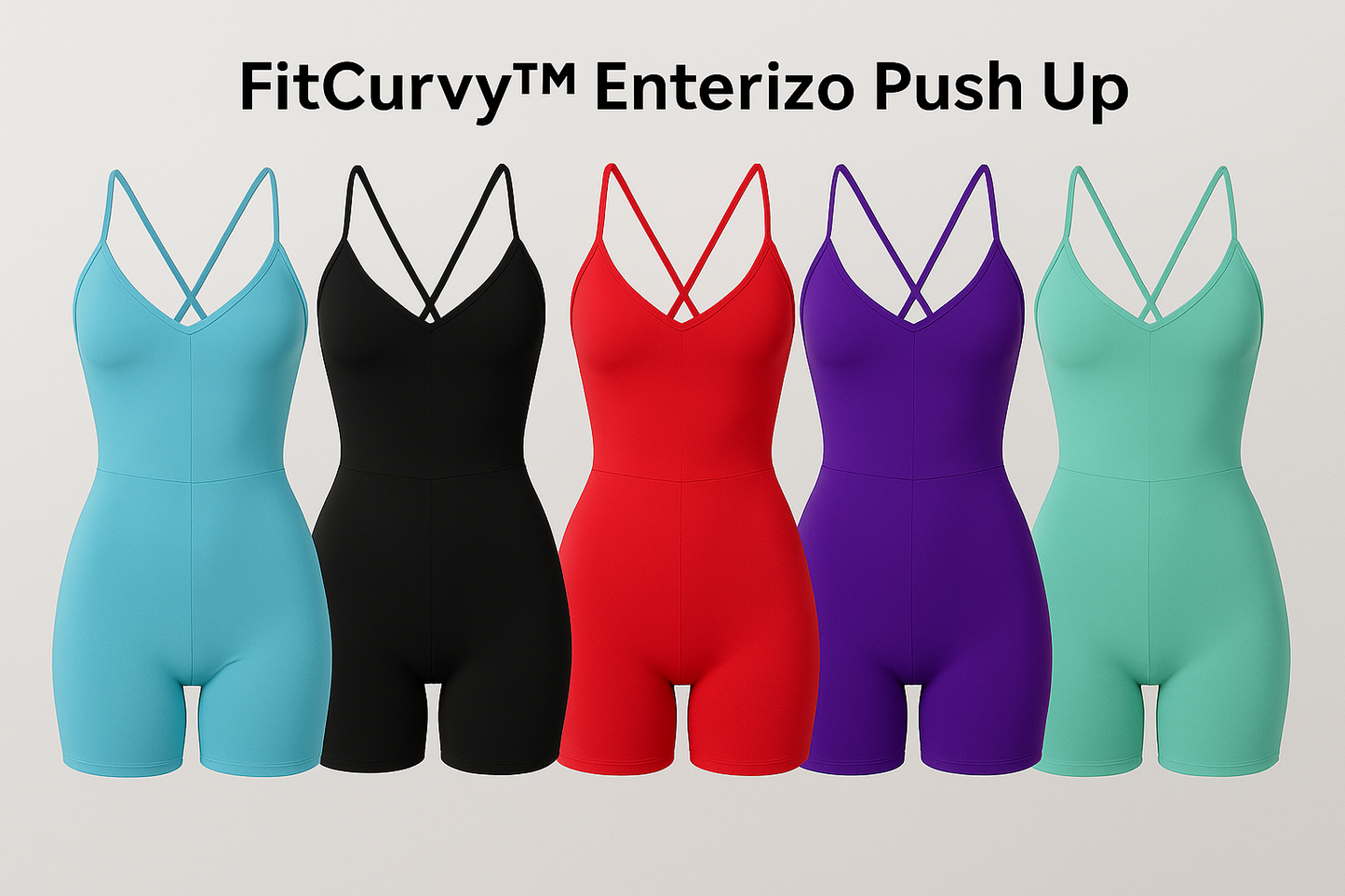 FitCurvy™ Enterizo Push Up