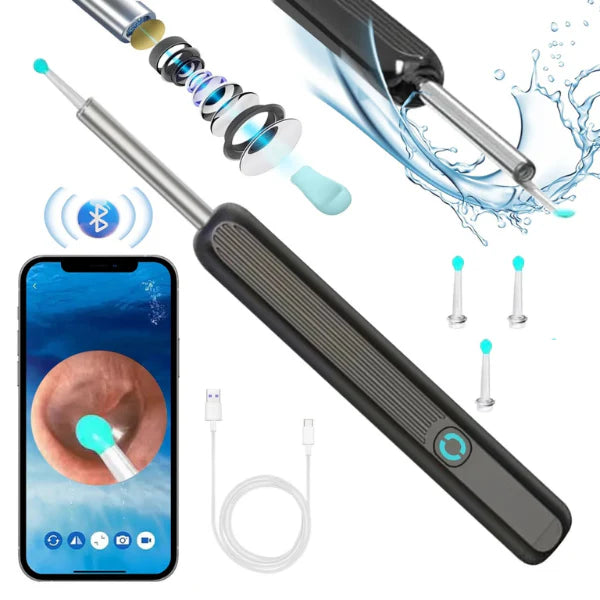 👂✨Limpiador De Oídos con Cámara HD – Precisión Visual para Tu Salud Auditiva  - NE3 Wireless Visible Earpick