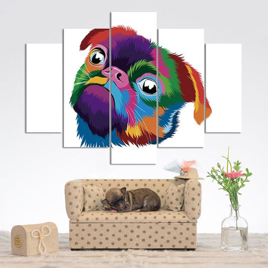 ANIMALES POP ART - SET 5 PIEZAS